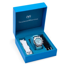 Cargar imagen en el visor de la galería, RELOJ DEPORTIVO PARA HOMBRE TECHNOMARINE CRUISE TM 124003 - NEGRO, BLANCO, AZUL CLARO